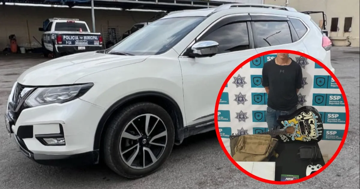 Circulaba en vehículo reportado como robado