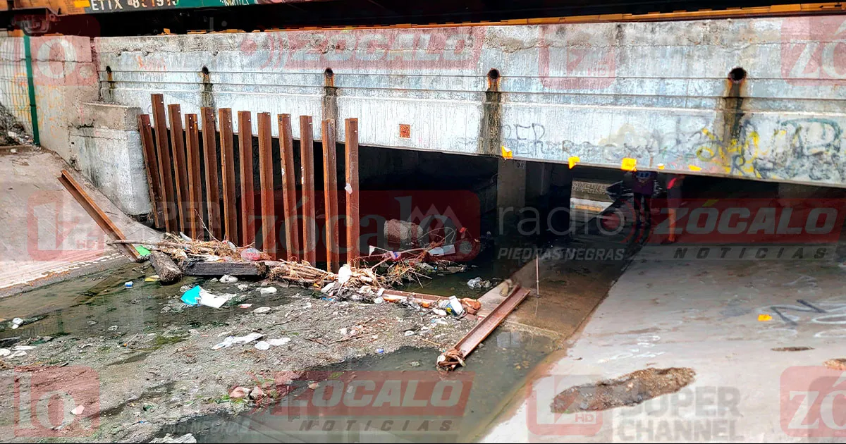 Suspenden obra de Ferromex en Piedras Negras; despertó preocupación por riesgos de inundación