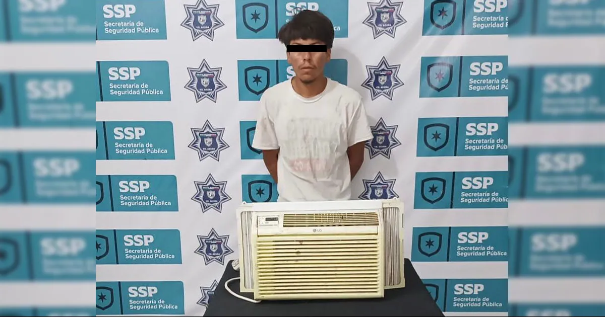 Lo arrestan por robar un equipo de aire acondicionado en Acuña