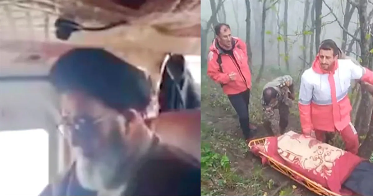 Las últimas imágenes del presidente de Irán antes de morir en un accidente aéreo