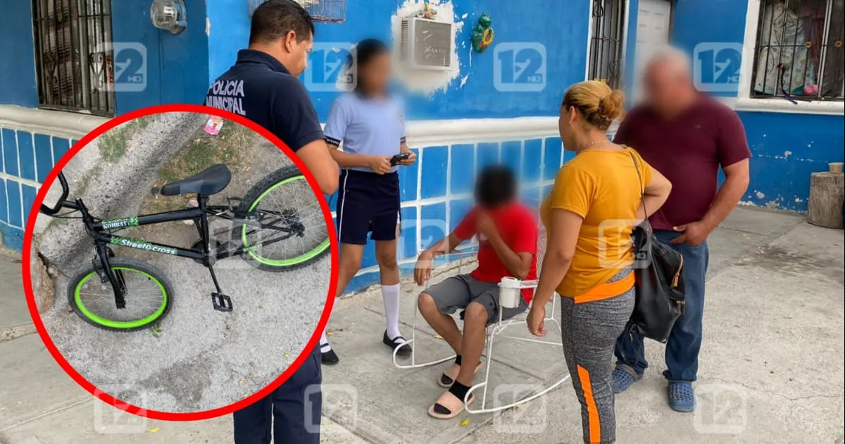 Niño de 12 años se impacta contra taxi en Acuña