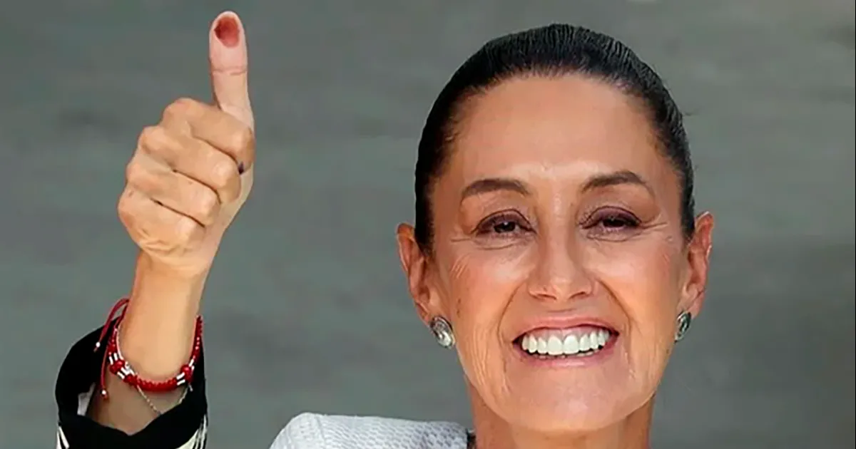 Claudia Sheinbaum, de Morena-PT-PVEM, con un rango de votación entre 58.3% y 60.7%