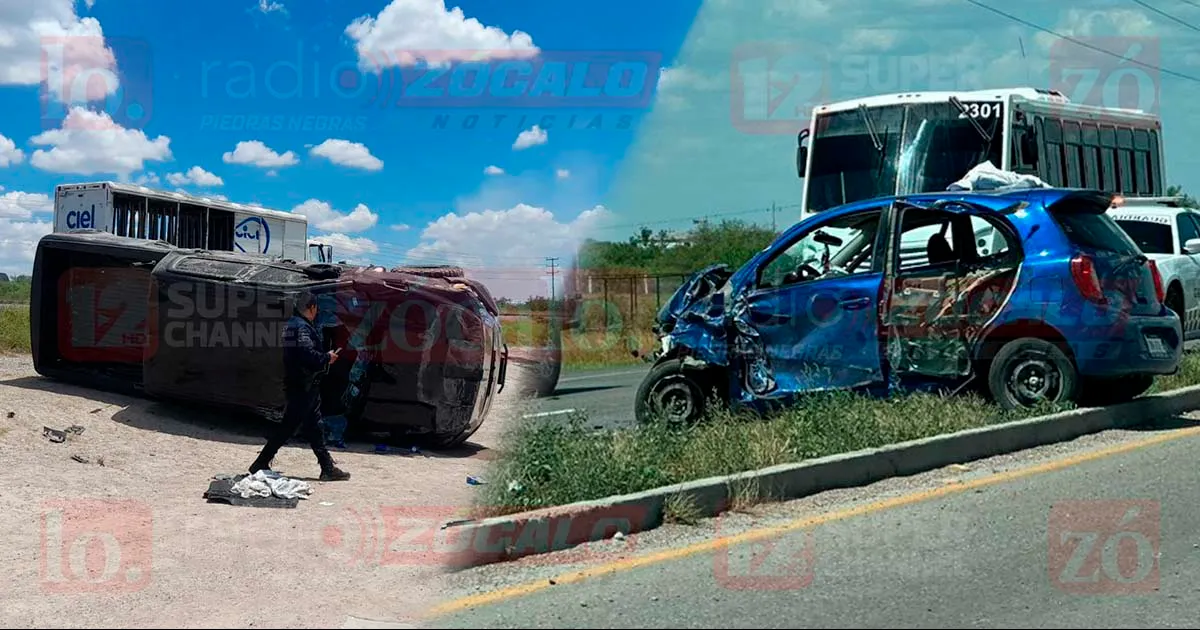 Múltiples lesionados tras encontronazo en carretera 57 en Nava