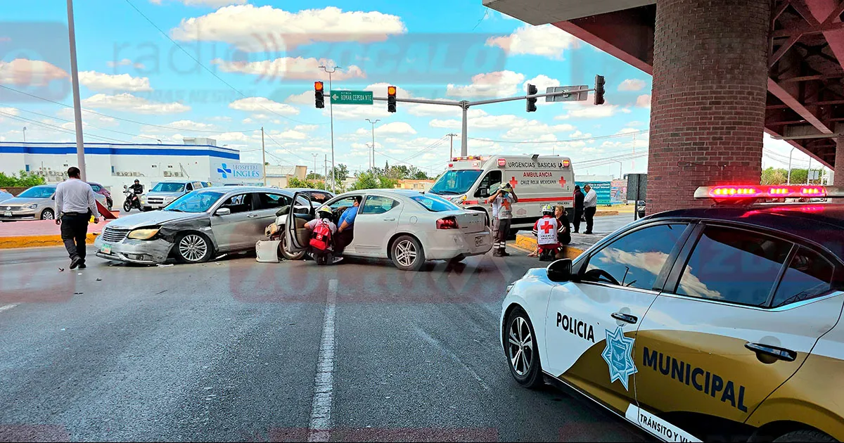 Accidente vial en 16 de Septiembre deja tres menores lesionados