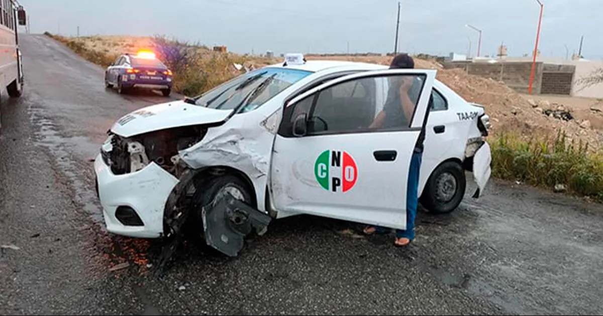 Se registra accidente vehicular en Paraje Los Columpios