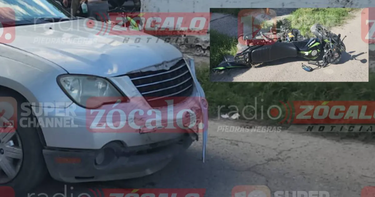 Tanto el conductor de la motocicleta como su acompañante resultaron lesionados, por lo que fueron trasladados al hospital