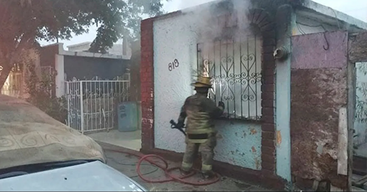 Se incendia vivienda en colonia Malvinas