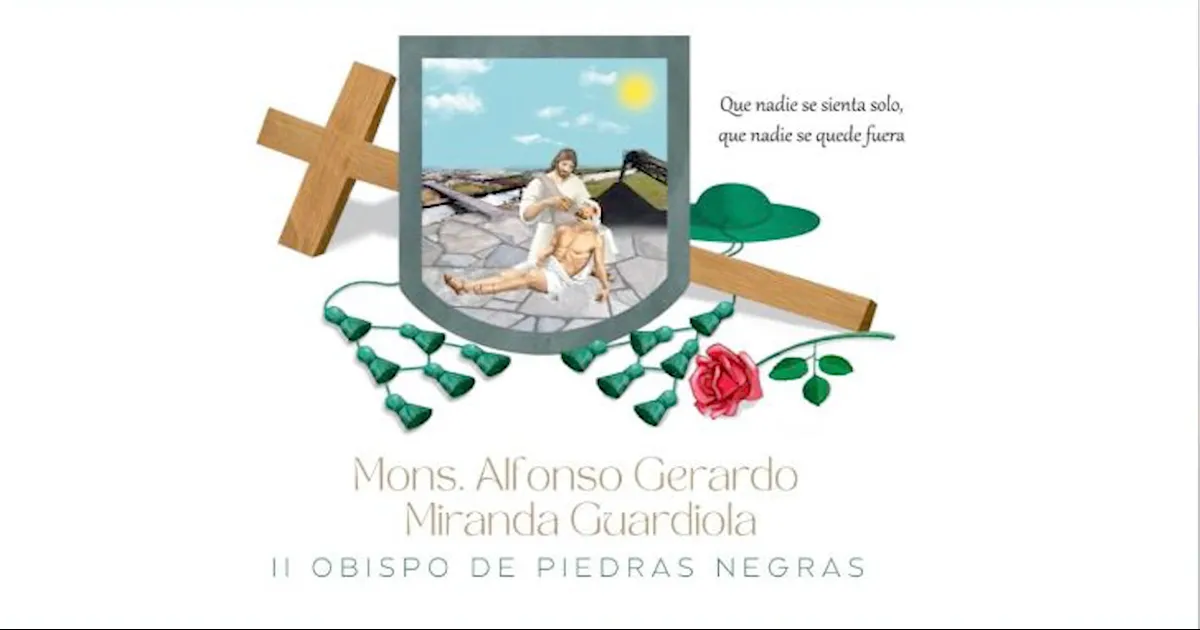 Comparte obispo Alfonso Gerardo escudo episcopal y leyenda que usará durante su ministerio
