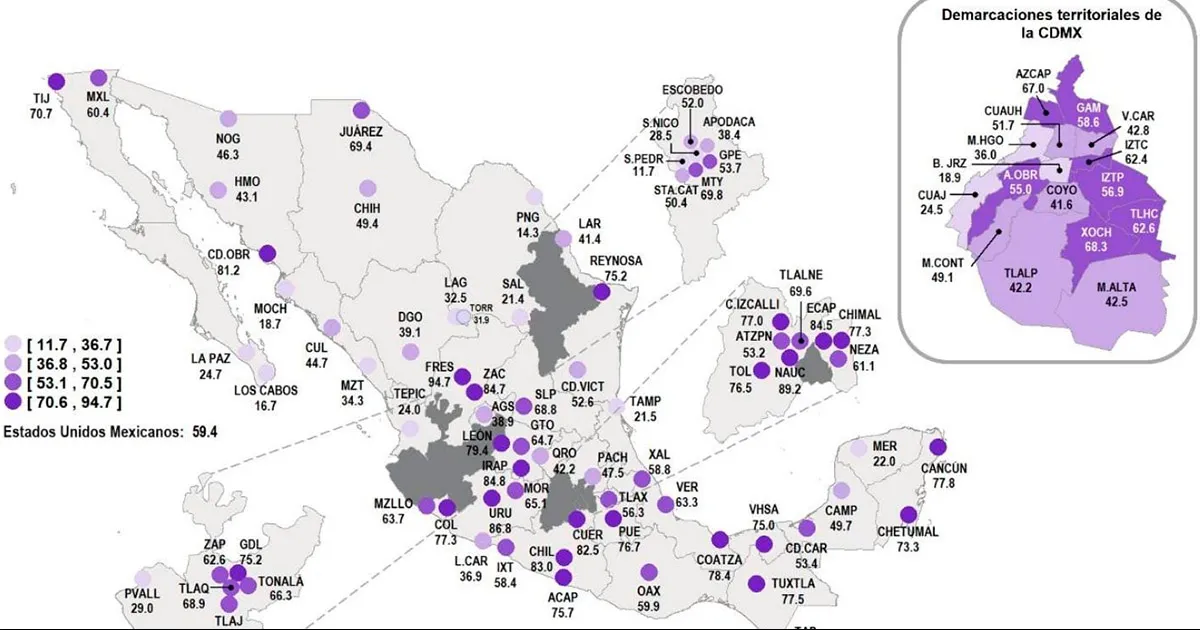 Sigue PN siendo la segunda ciudad más segura del país; Saltillo es la sexta