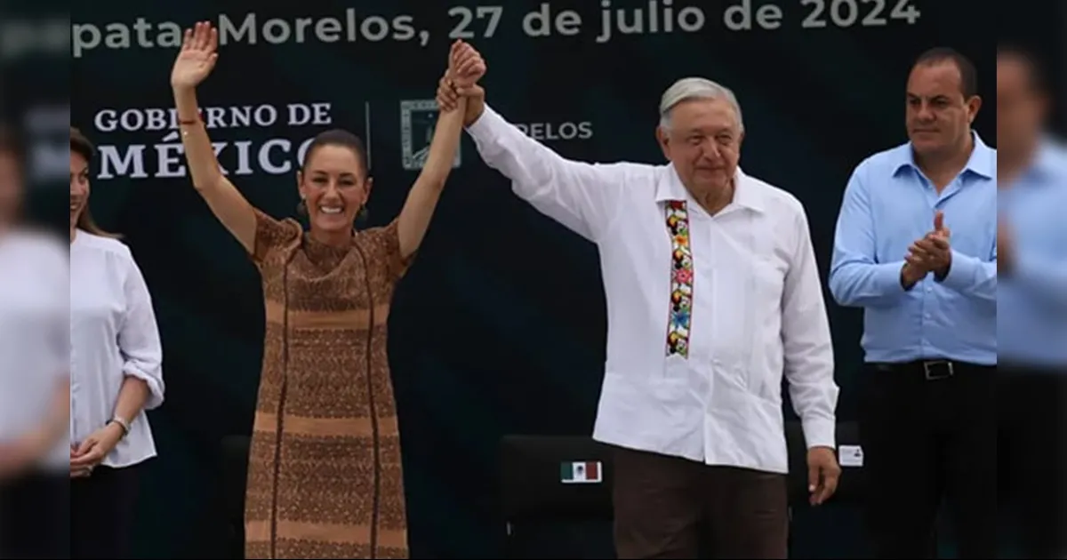 El Presidente y Claudia Sheinbaum concluyeron su gira en Morelos hoy.