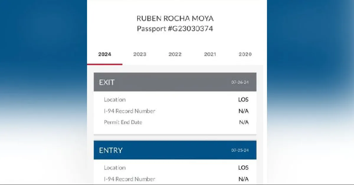 Rocha voló a Estados Unidos con su familia antes de plagio de ‘El Mayo’