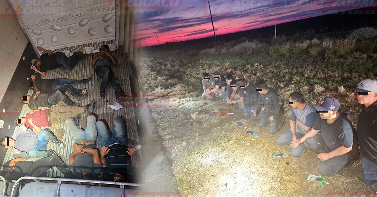 Aseguran otra carga de migrantes en un tráiler; chofer fue arrestado