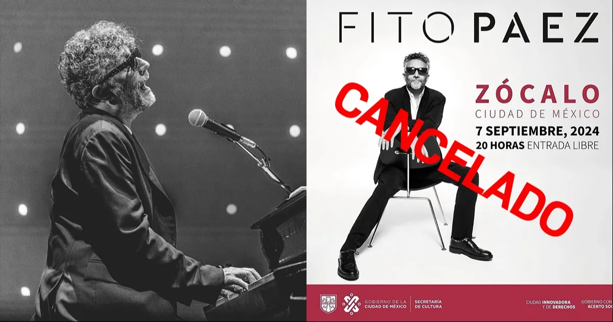 Debido al tiempo que se estima le lleve recuperarse, Fito Páez explicó en su comunicado que serán cancelados los conciertos de este mes en México y Colombia.