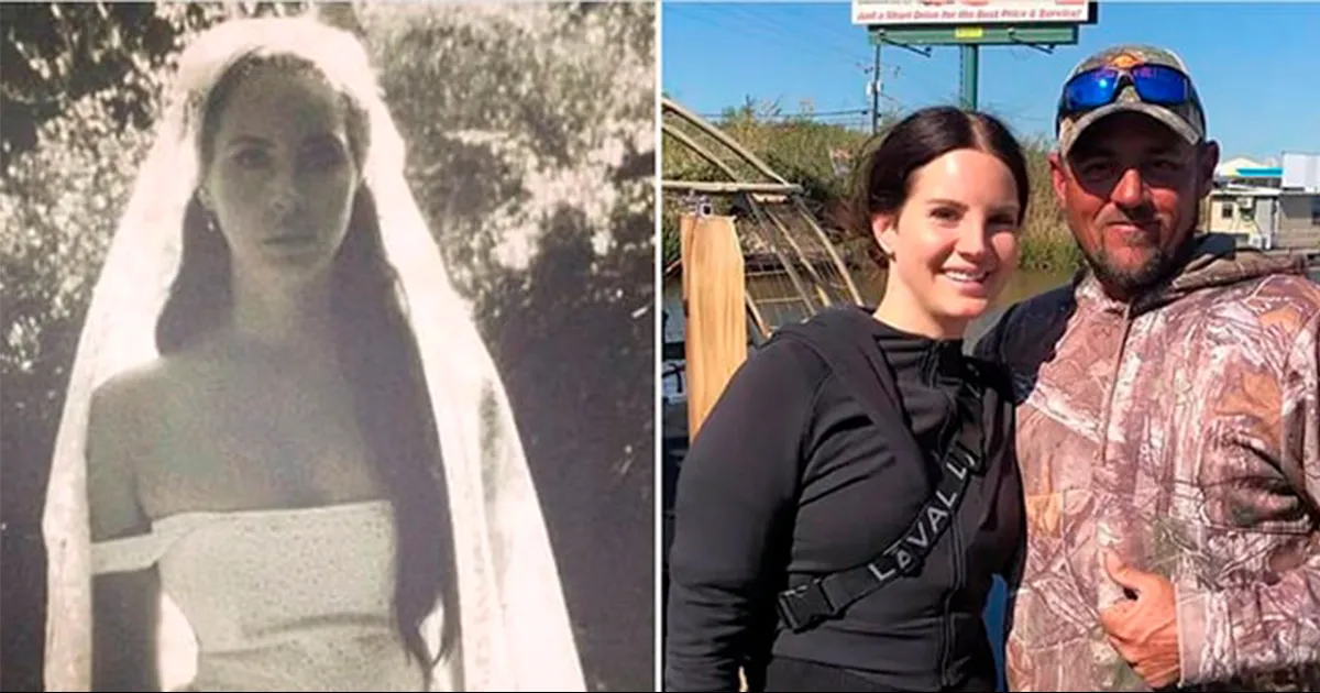 Lana del Rey, famosa cantante de 39 años, contrajo matrimonio con el guía turístico de caimanes Jeremy Dufrene el jueves