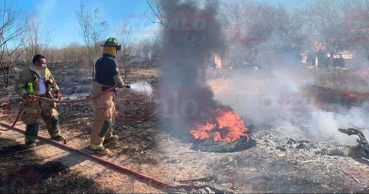 Sofocan Bomberos dos incendios en Acuña