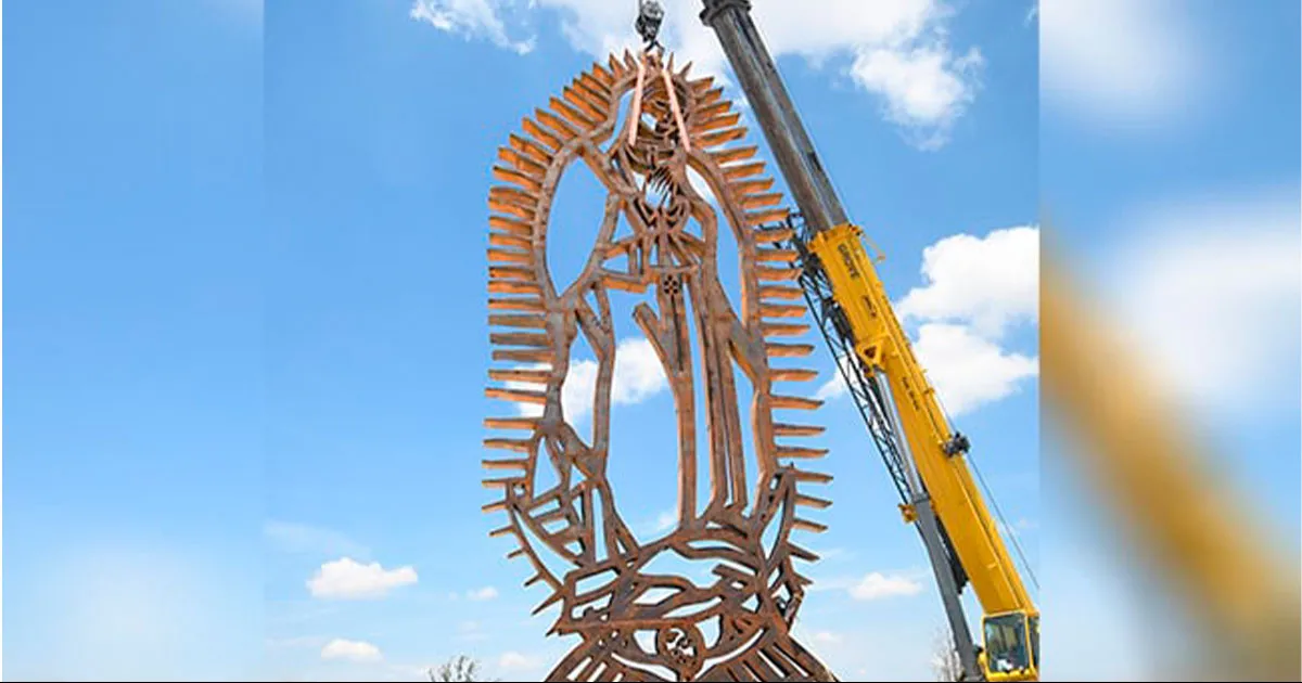 Lista la imagen de la Virgen de Guadalupe para bendición en Mariápolis