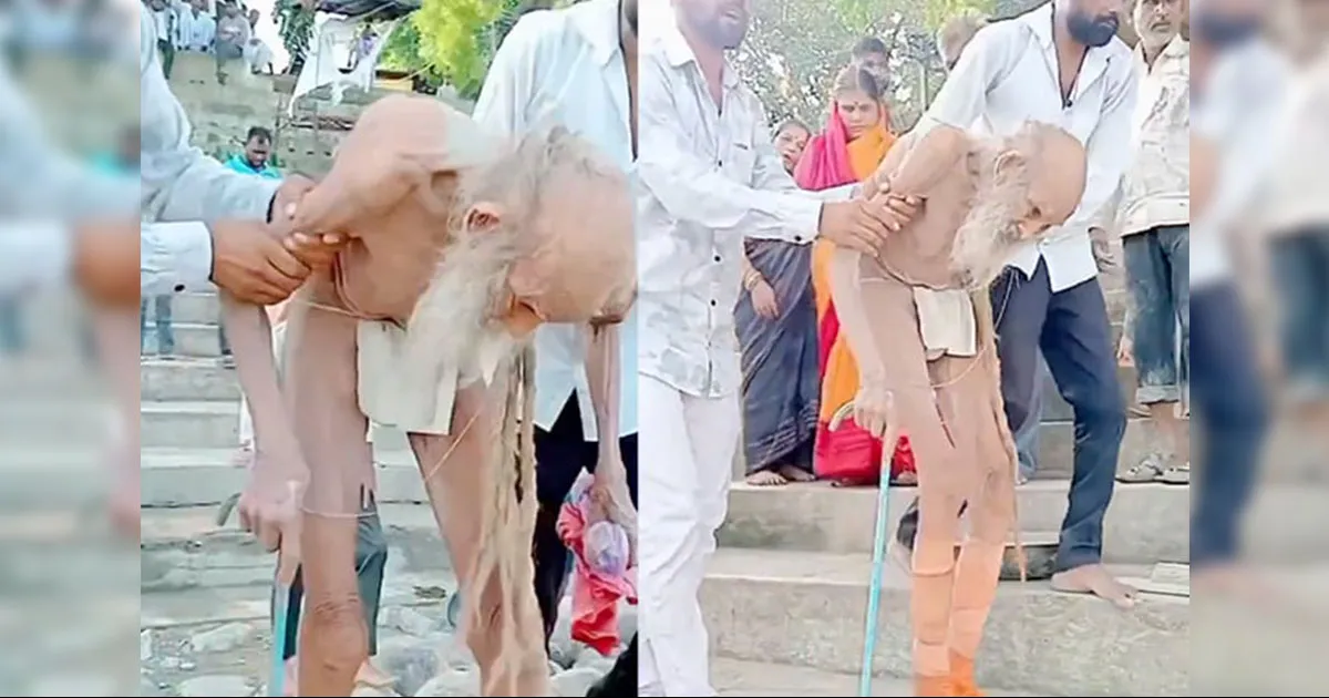 En la India encontraron a un hombre que vivía adentro de una cueva aislada y del cual afirman que, supuestamente, tiene 188 años.