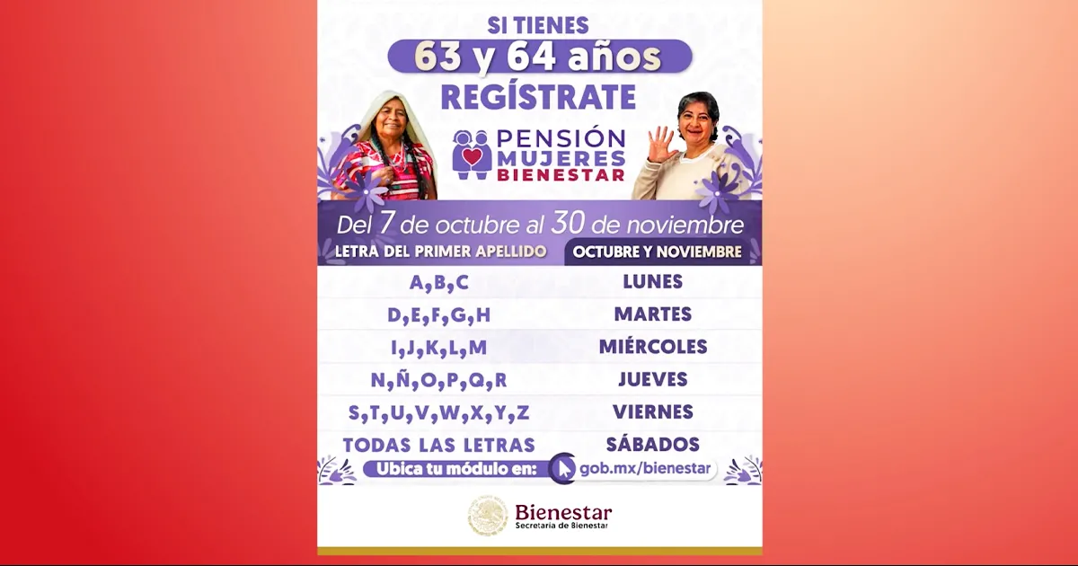 Se pueden registrar mujeres entre 63 y 64 años a partir del lunes