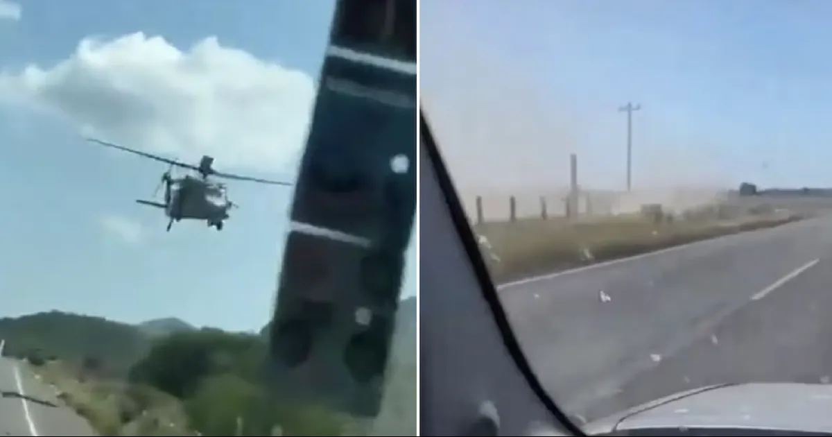 Militares despliegan operativo aéreo y terrestre en Angostura, Sinaloa; se registran disparos desde helicóptero