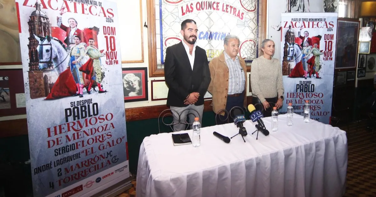 Anuncian despedida de Pablo Hermoso de Mendoza en Zacatecas