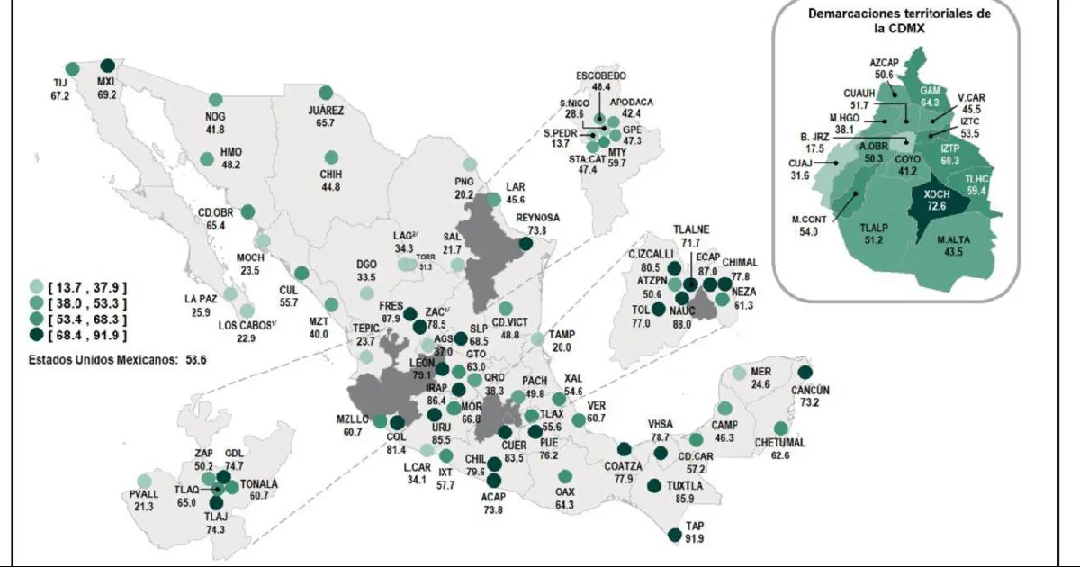 PN se mantiene como la frontera más segura; cae al cuarto lugar nacional.