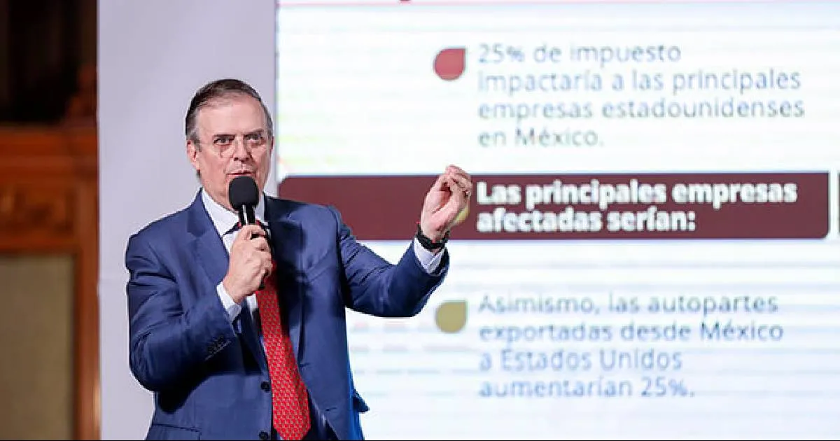 ‘Es un tiro en el pie’, dice Ebrard a amenaza de Trump sobre subir aranceles; ‘afectaría al sector automotriz’