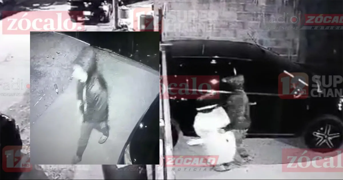 Según la propietaria de la vivienda, Susy, el ladrón se llevó dos figuras de Santa Claus y un mono de nieve inflables.