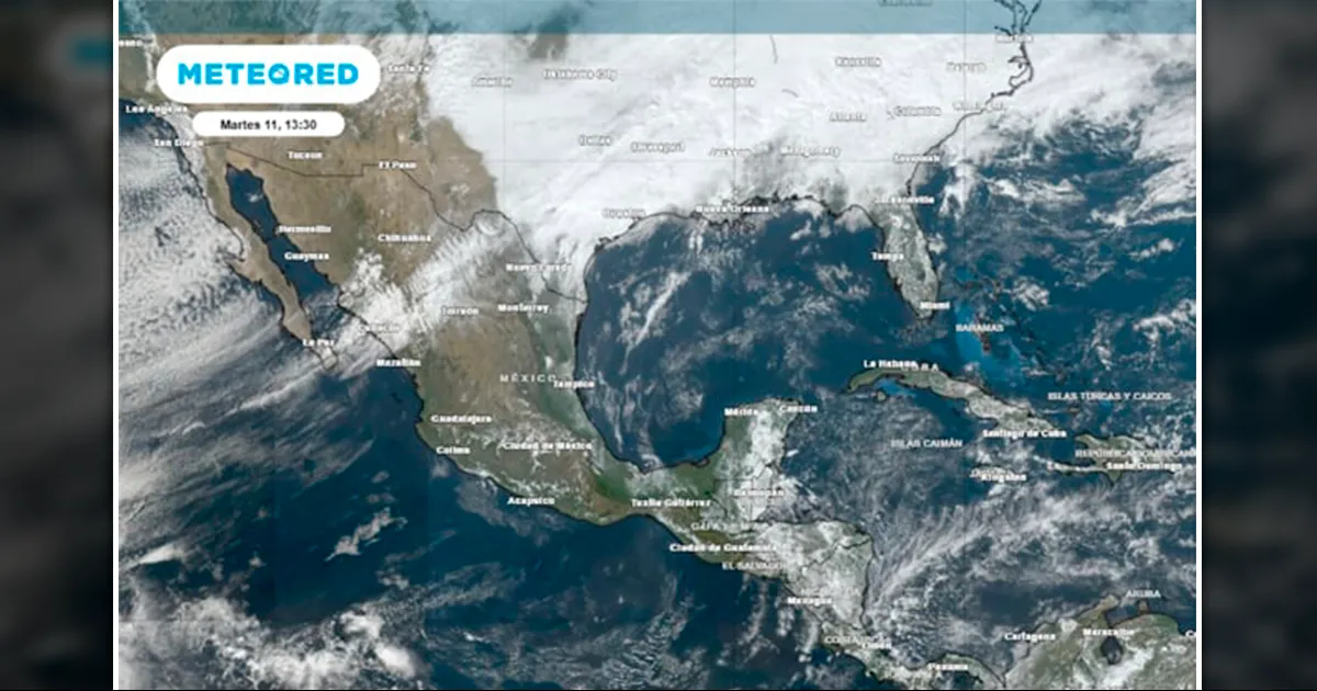 Se aproxima ráfagas de viento y lluvias se presentarán este miércoles en México por efectos de un nuevo frente frío en la región.