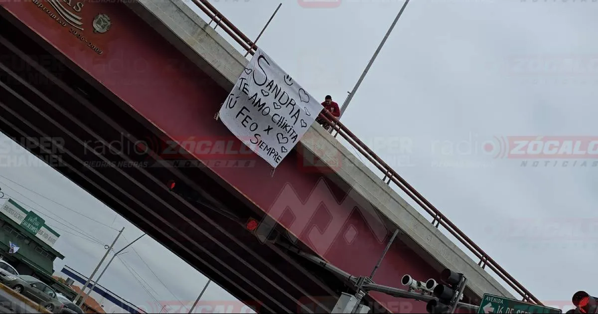 El hombre aprovechando el 14 de febrero quiso manifestar su amor por Sandra