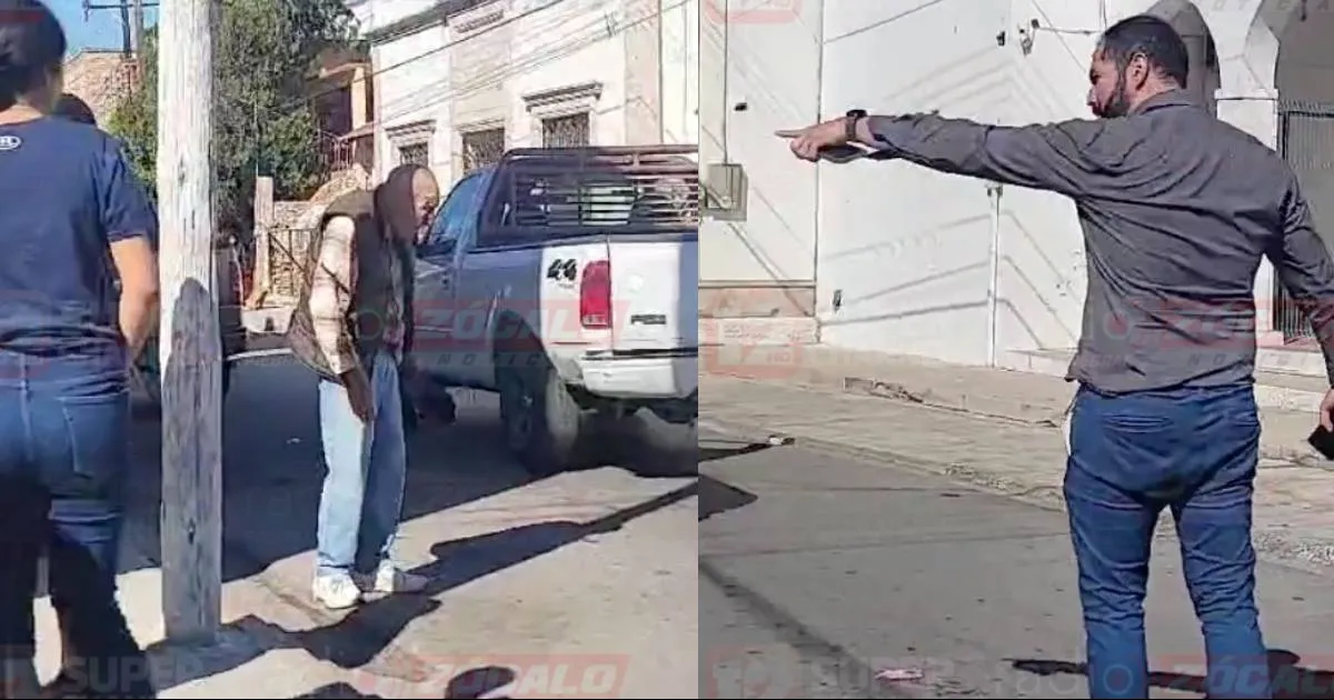 A pesar de que el anciano presentaba una herida en el rostro de la cual sangraba, el afectado reclamaba con gritos, insultos y señalamientos obscenos el hecho.