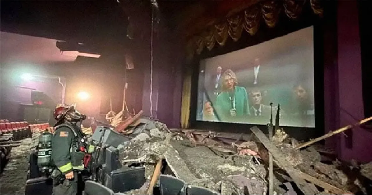 El techo de un cine colapsa en plena función de Capitán América en Estados Unidos