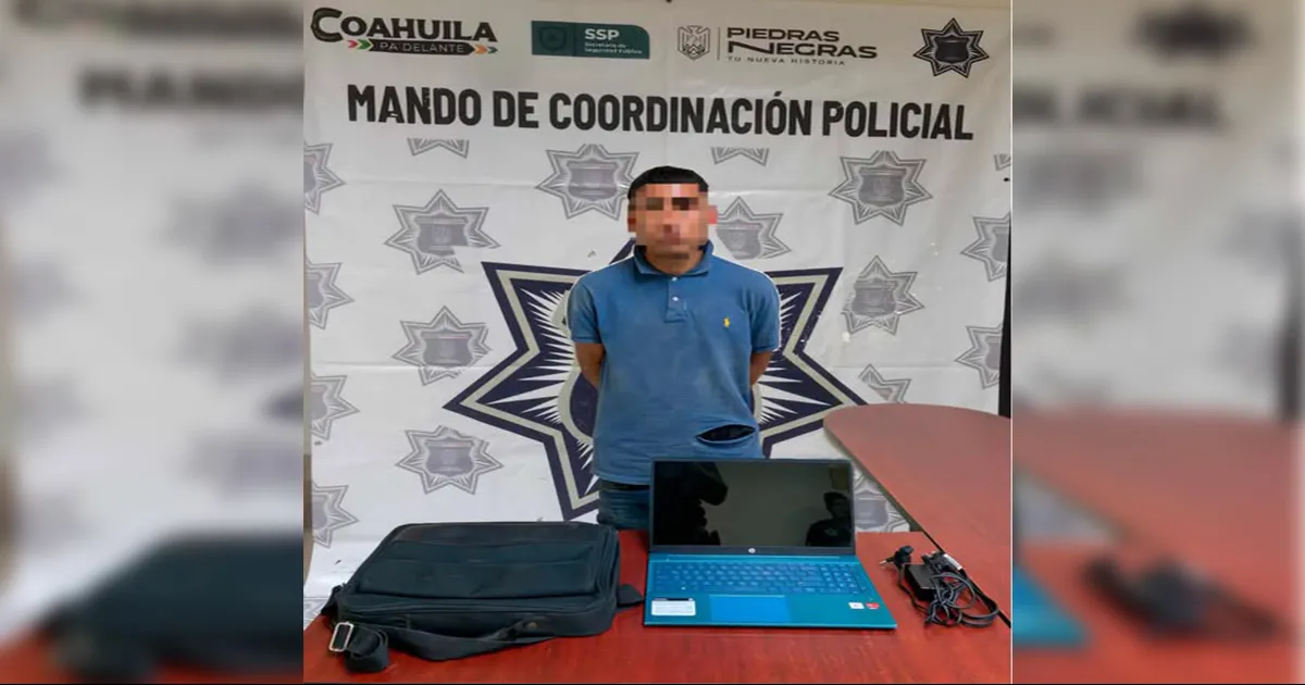 Detienen a “El Wason” por violencia contra policías y robos en Piedras Negras