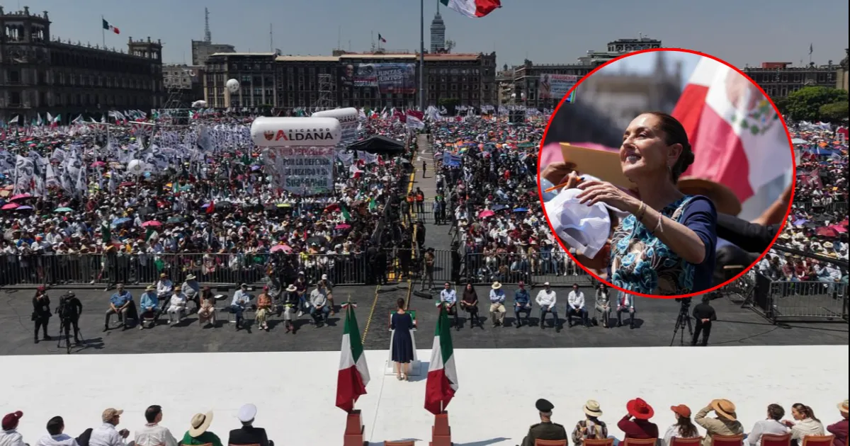 "Nuestra fuerza es el pueblo, nuestro motivo es el bienestar del pueblo, tenemos la misión de servir al pueblo y a la patria. Tengan la certeza de que su Presidenta, con temple y corazón, nunca les va a traicionar", afirmó Sheinbaum.