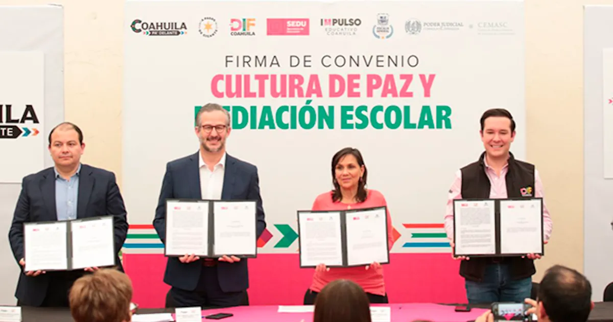Vamos por una cultura de paz en las escuelas: DIF Coahuila