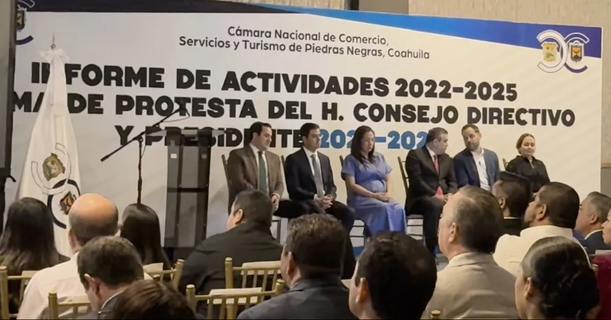 Con informe concluye gestión de Héctor Rodríguez en CANACO; inicia periodo de Benito Martínez