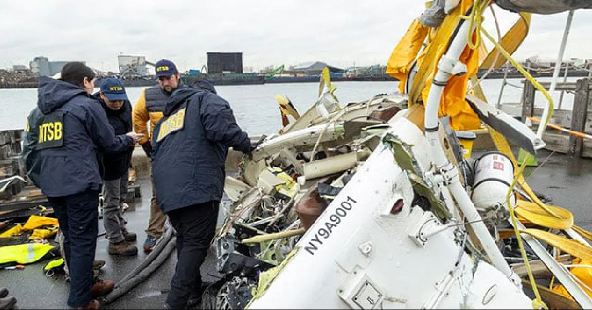 Helicóptero accidentado en río Hudson no tenía sistemas de grabación, según autoridades
