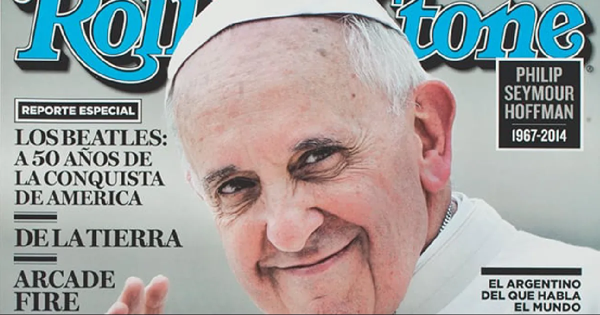Francisco, el único papa que apareció en la portada de Rolling Stone