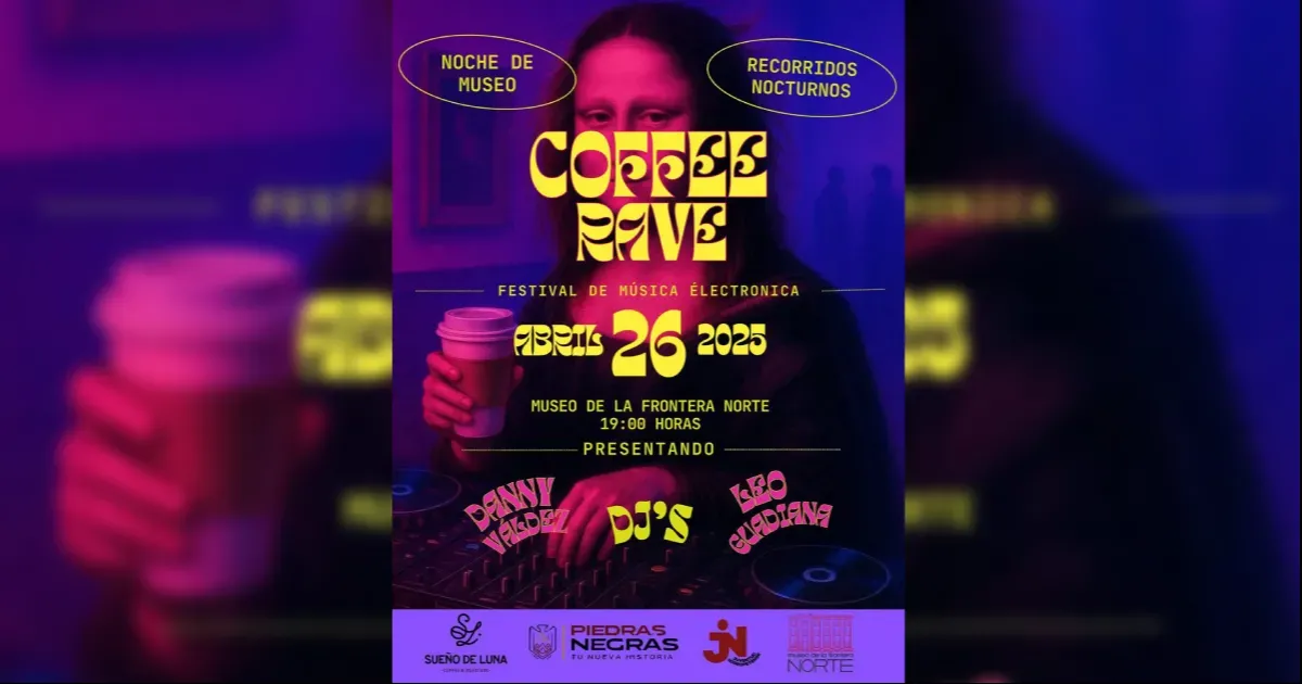 “Coffe Rave” estará abierto al público en general y será completamente gratuito, concluirá a las 10 de la noche