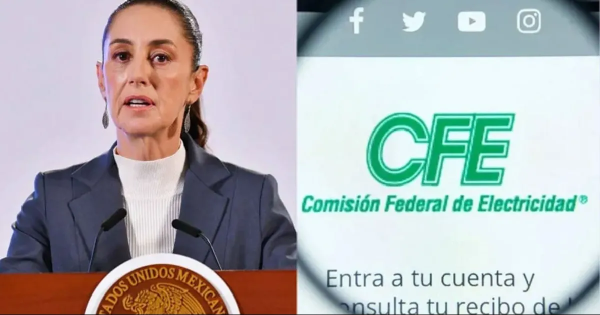 Sheinbaum desmintió que la CFE tenga un programa activo donde se visitan las casas a modo de cobrar adeudos
