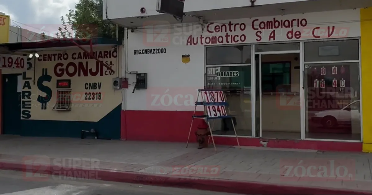 También ha bajado la demanda de dólares en la frontera.