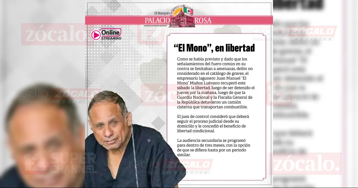 “El Mono”, en libertad