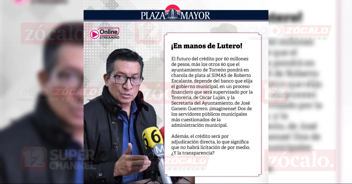 ¡En manos de Lutero!