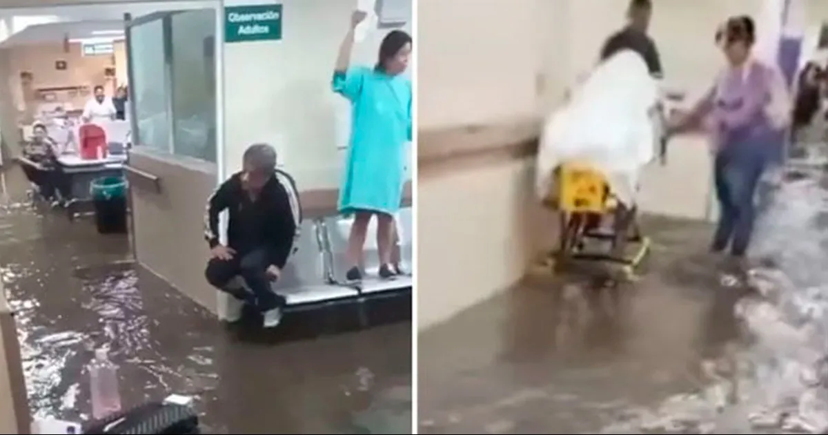 Inundación por lluvias colapsa clínica 53 del IMSS en el Edomex