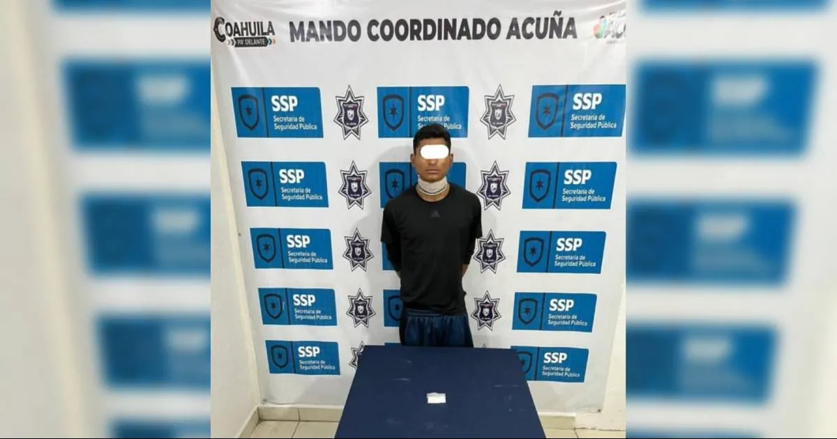 El individuo, junto con la presunta droga, fue puesto a disposición del Ministerio Público para las investigaciones correspondientes.