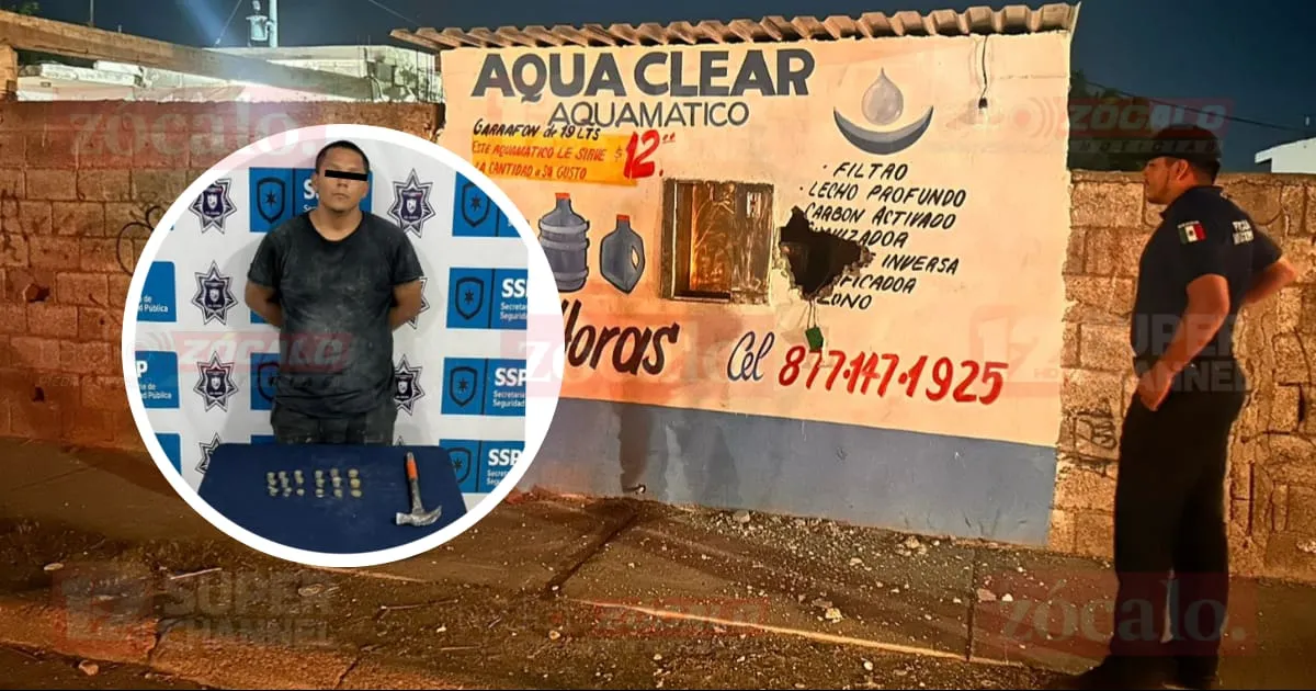 Capturan a presunto ladrón de Aquamático