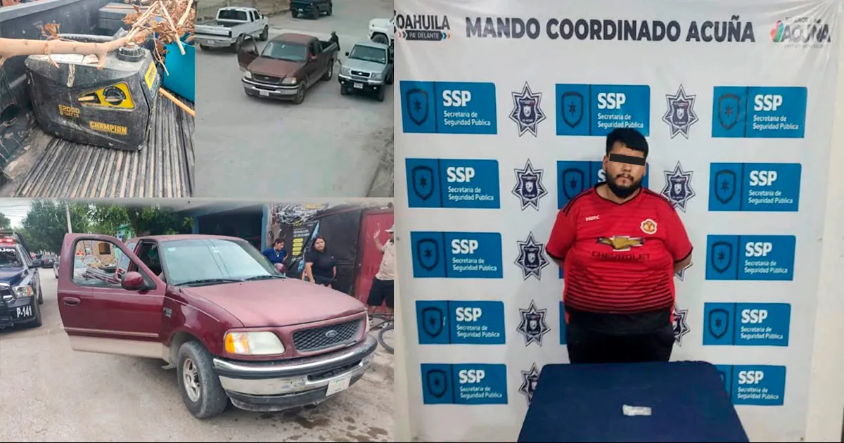 Lo arrestan por posesión de droga, robo de generador y agresión contra policías