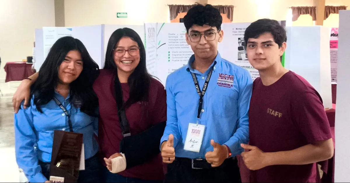 El equipo logro el primer lugar nacional con el proyecto “ReHibriCoT”.