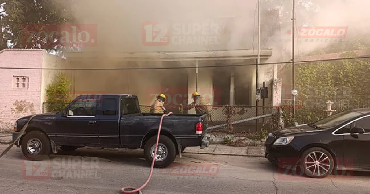 Se incendia vivienda en calle Hidalgo de Piedras Negras