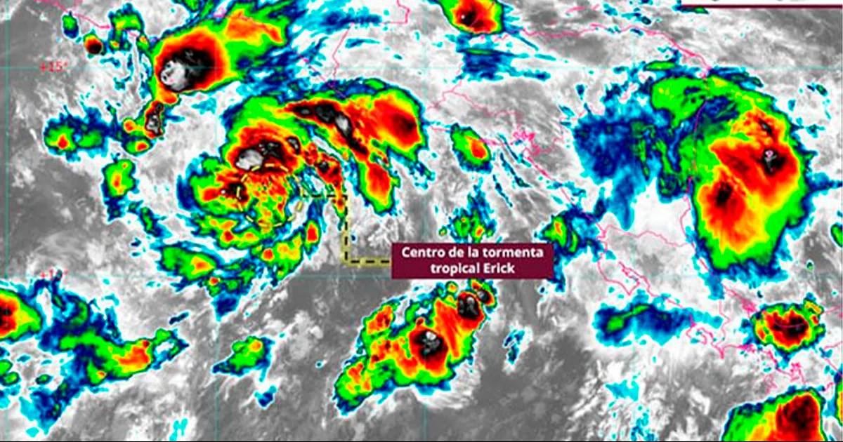 Se forma tormenta tropical Erick en el sur de Chiapas