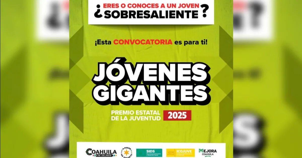 Iván Terashima Zamora, director del ICOJUVE, destacó que buscan reconocer el talento, esfuerzo y capacidad de los jóvenes de Coahuila